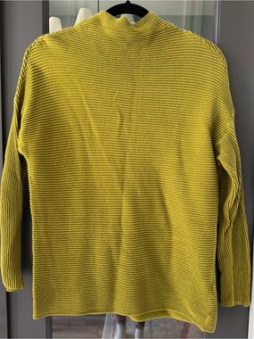 French Connection Ribbed Mock Neck Sweater - Olive Green